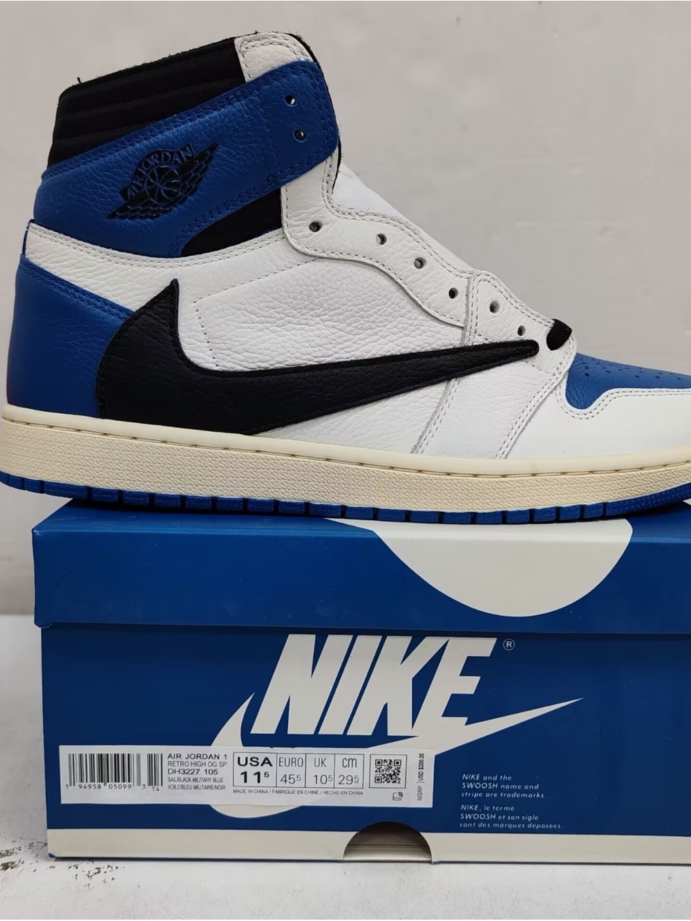 Nike Air Jordan 1 Travis Scott Fragment High Sz 11.5